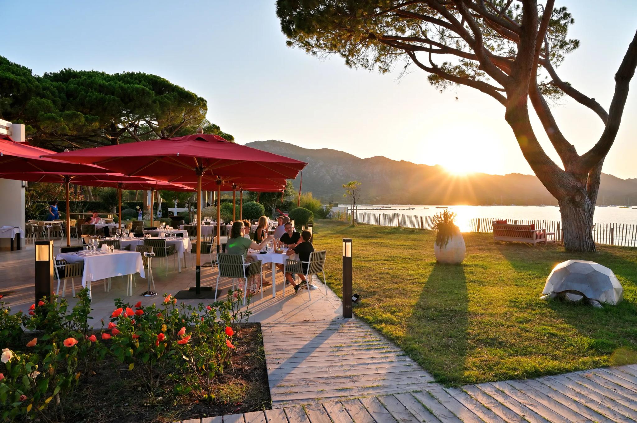 Restaurant gastronomique à l'hôtel La Roya à Saint-Florent
